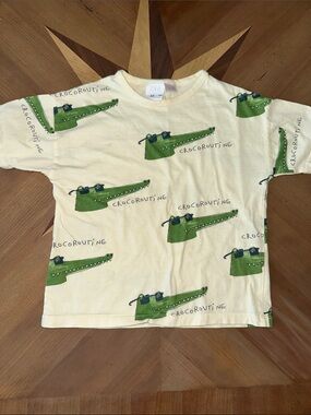 2/$15 - Zara Kids Crocodile Print (Crocoroutine) Tee